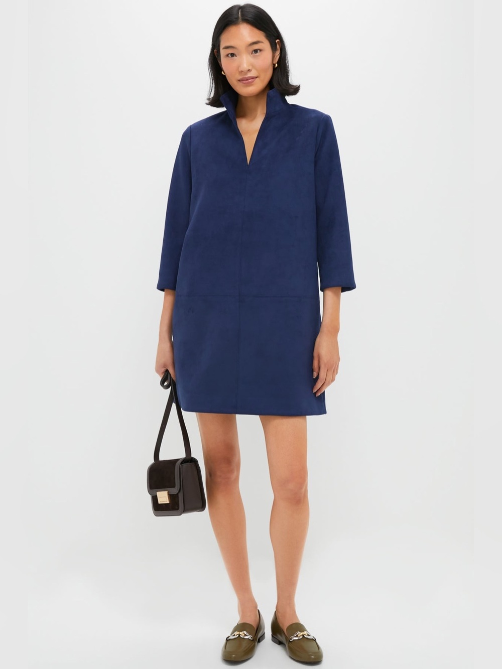 TUCKERNUCK Midnight Blue Suede Clifton Dress - size small